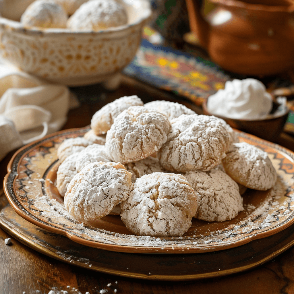 Traditional Mexican Cookies on a Plate