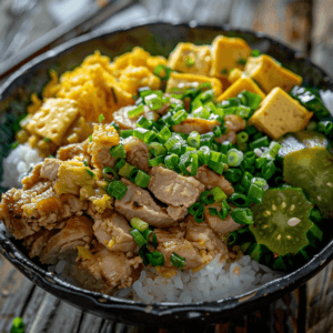 Authentic Okinawan Goya Champuru in a Bowl