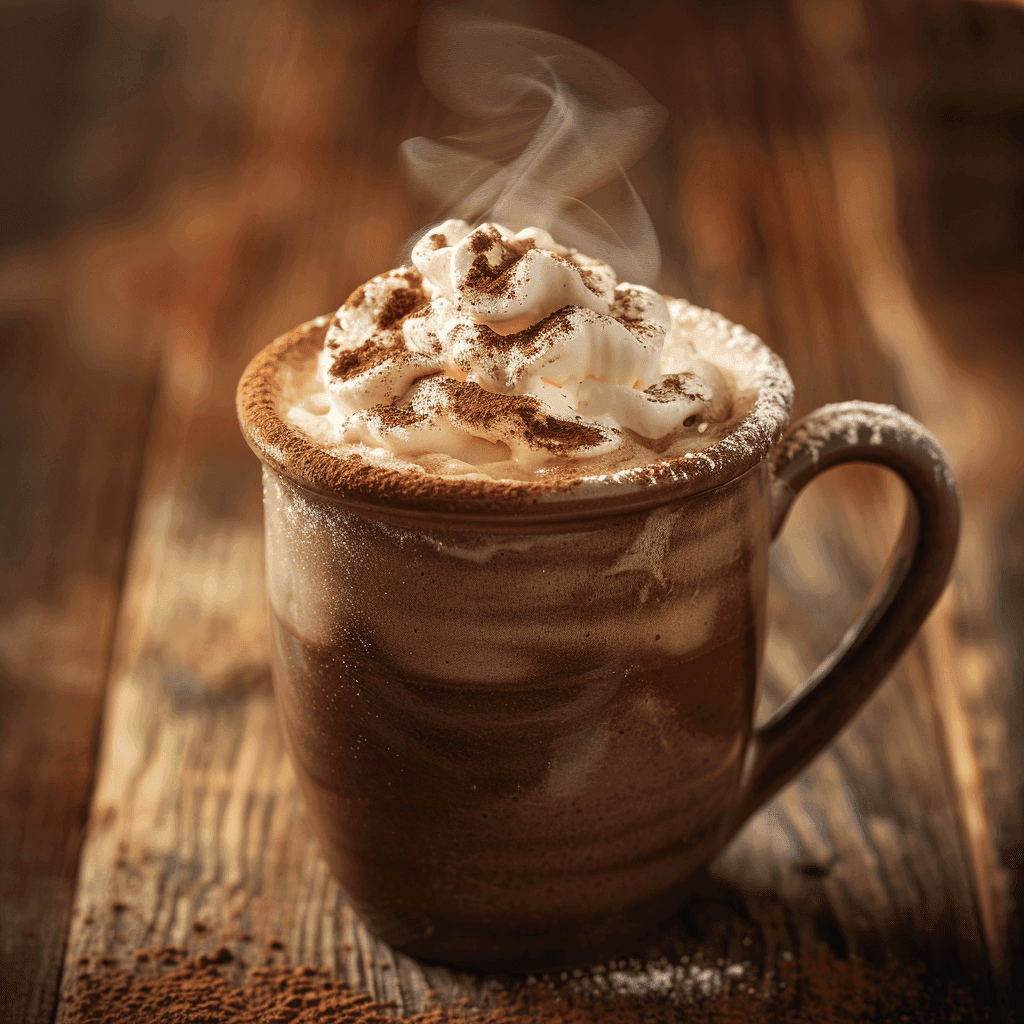 Authentic Italian Hot Chocolate (Cioccolata Calda) with Whipped Cream